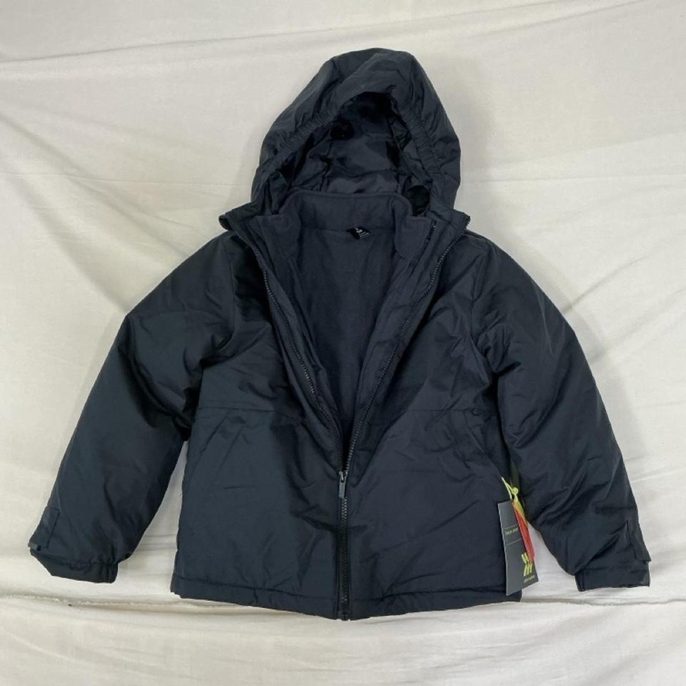 All in Motion Black Hooded Winter Jacket – Kids Size Small (6/7) – NWT